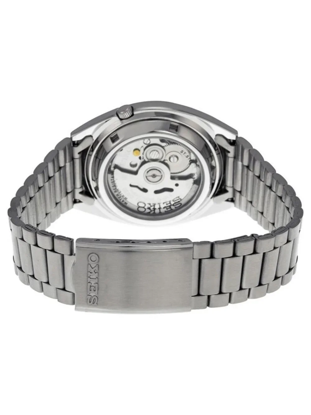 NWT Seiko 5 Automatic Black Dial Stainless Steel Men's Watch